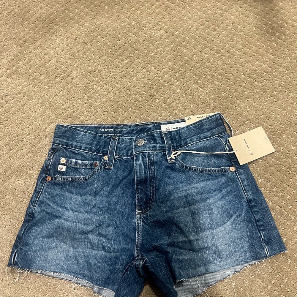 AG Adriano Goldschmied Hailey Cut-Off Denim Shorts NWT Size 25 – Vintage Wash - Picture 5 of 8